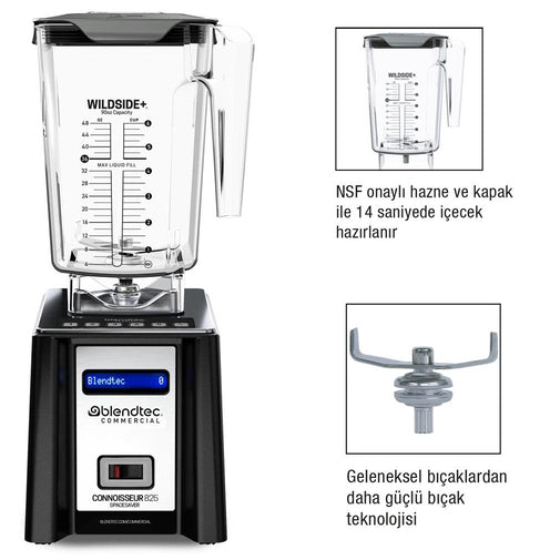 Blendtec Connoissuer 825 Spacesaver Bar Blender – Barista Marketi